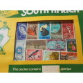 South African stamps.  200 stamps.