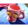 Pink Panther mug.  No chips, cracks or repairs.