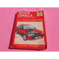`Toyota Corolla`  Sept. 1987 to Aug 1992.  (E to K registration)  Soft cover.
