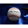 Softball/baseball. Franklin.  Little League  Syntex cover.  Cork Rubber Core.  Official Size Weight