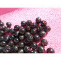 Beads.  dark brown,