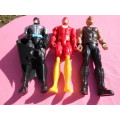 12` Action Figures.  Second-hand  (A)
