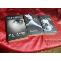 `Grey, Fifty Shades of Grey & Fifty Shades Darker`  E.L. James.  Soft cover.