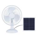16 Inch Rechargeable Solar Table  Fan 10W. Solar Panel 12W 9V