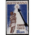 BOTSWANA 1969, 6 Nov. CHRISTMAS, set, with CLOSED STAR VARIETY V2, UH, CV +/- R ??? view scans