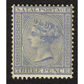 Natal. 1874-78. 3d ultramarine. Mint. SACC 72