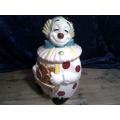 Vintage latge ceramic clown  Cookie Jar