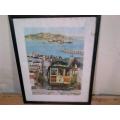A Vintage Lithograph watercolour Print signed by Don Davey 1968