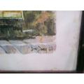 A Vintage Lithograph watercolour Print signed by Don Davey 1968