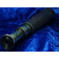 Vary rare 1800's Antique Brass and Leather bound two draw Telescope by L. Casella. FREE SHIPPING
