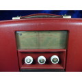 Vintage 1950's Art Deco style Portable Tube Radio - Audiola - Denmark - guaranteed working condition