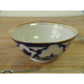 Vintage blue and white porcelain Bowl
