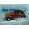 Vintage collectable die cast model Car - Cararama - VW Beetle Cabriolet - 1:43