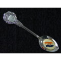 Vintage collectable souvenir display spoon - Old SA Flag