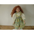 Large Vintage rare Porcelain Doll from the Tom Sawyer collection - Hannah Rose by D.Rupert 1995