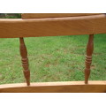 Vintage Riempie bench 110cm wide. Posibly yellow wood or origon pine, not sure