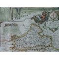 Vintage Map - Barkshire 1350 - Framed with glass