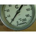 Rweger temperature Gauge, up to 200 celcius - made in Switzerland