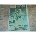 Vintage 3 August 1969 Sunday Express newspaper - Man on Moon, with supplement, 20 pages