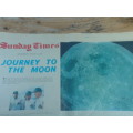 Vintage 19 January 1969 Sunday Times newspaper full supplement - Journey to the Moon, 4 pages