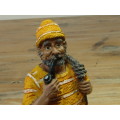 Resin figurine, Fisherman with pipe
