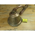 Large solid copper millennium 2000 wall mounted Bell, 18cm x 13cm