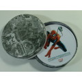 Marvel Coasters with Spiderman motive, set of 4 in tin
