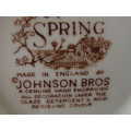 Johnson Bros "Spring" , 12 piece porcelain Teaset, made in England, serves 4
