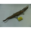 Cast Alluminium Crocodile Nut Cracker, Vintage, large 36cm long