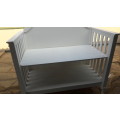 Solid wood Baby multifunction Cot, painted white, Vintage, Excellent condition