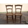 Antique 1920's Bentwood Chairs. Set of 2