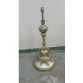 Vintage large Brass table lamp on a Marble base, 600cm High