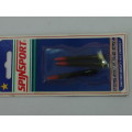 Spin Sport Dart Shafts, 1/4 BSF, pack of 3 - Black and red - original packing, vintage