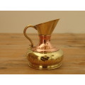 Vintage copper and brass Pitcher - 10cm high