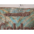 Very old Golden Arrow Tabak tin cut-out plate sign - 33cm x 20cm