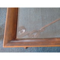 Wrought Iron and glass coffee Table - 120cm x 80cm x 40cm, Vintage, excellent condition