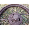 Antique Steel Wire spoke Wheel, 51cm diameter, perfect for display