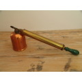 Vintage Rega brass and copper poison spray Pump with wooden handle - 33cm
