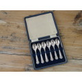 Boxed set of 6 Kings pattern coffee Spoons, EPNS A1, prestine condition
