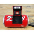 Vintage collectable Coca Cola Camera in the shape of a Coke can