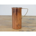 Vintage Copper measuring Cup (1cup) with brass handle, Portugal, functional, 10cm