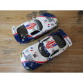 Fly slot car Set, Chrysler Viper GTS-R, Team Oreca, 24hrs Le Mans 1998, set of two Scalextric cars