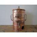 Copper and brass Urn, Butterworth productions, Durban, 40cm