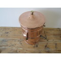 Copper and brass Urn, Butterworth productions, Durban, 40cm