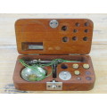 Small vintage boxed balance Scale with weights