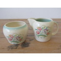 Vintage Susie Cooper porcelain Tea Milk jug and Sugar bowl, Dresden, excellent condition (2)