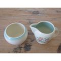 Vintage Susie Cooper porcelain Tea Milk jug and Sugar bowl, Dresden, excellent condition (2)