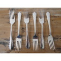 Set of 6 vintage Eetrite silverplated A1 Dubarry Forks, 18cm, excellent condition, others available