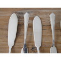 Set of 6 vintage Eetrite silverplated A1 Dubarry Fish Knifes, 20.5cm, others available