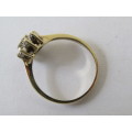 Exquisite vintage 9ct yellow gold and Diamond cluster Ring, 2.6g, others available